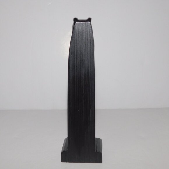 BOMA Raven Queen Bear Beaver 6.5" Black Resin Totem Pole Native Haida Artwork - Picture 9 of 12